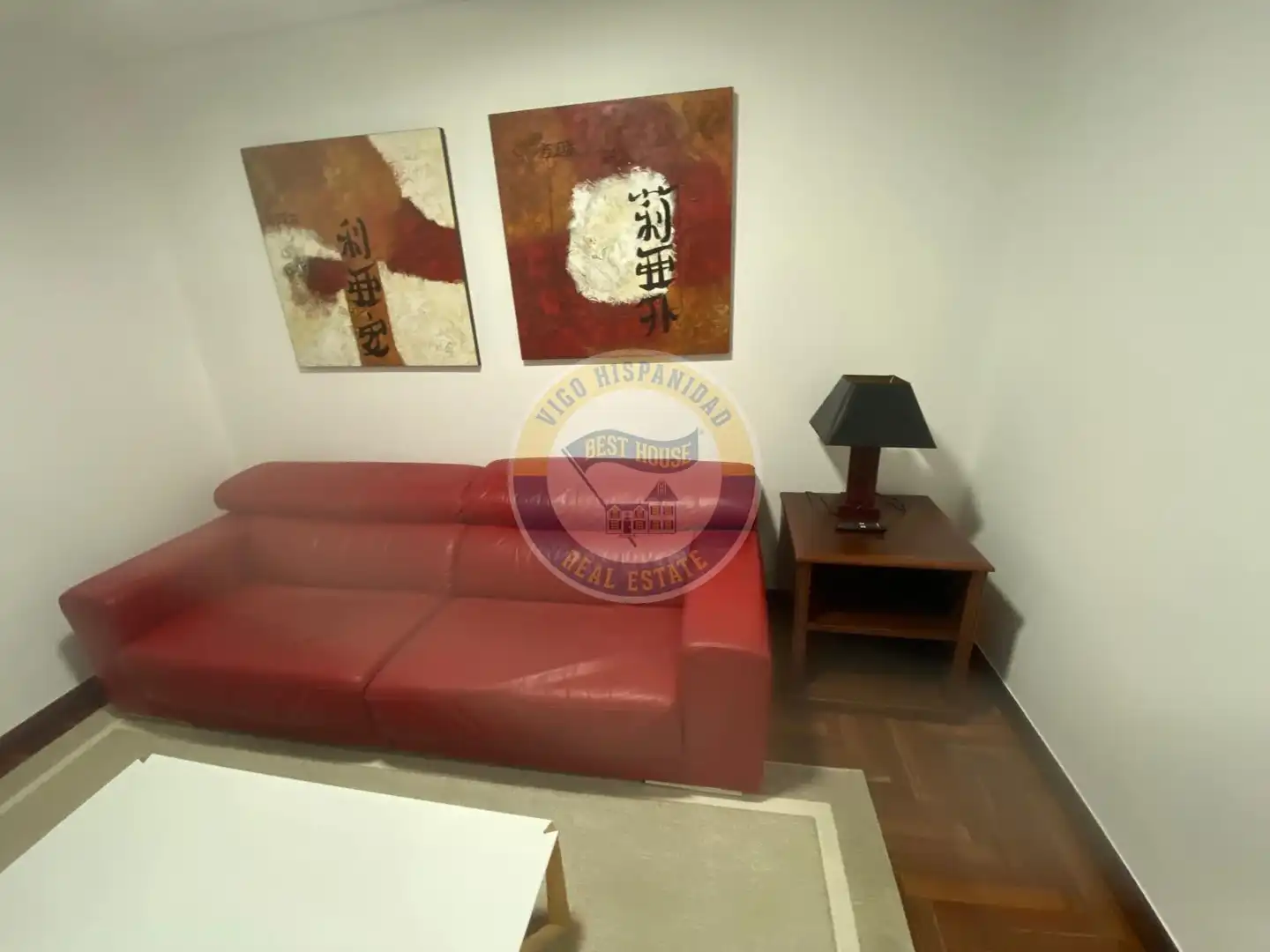 Living room of Flat for rent in Vigo   with Heating, Parquet flooring and Furnished