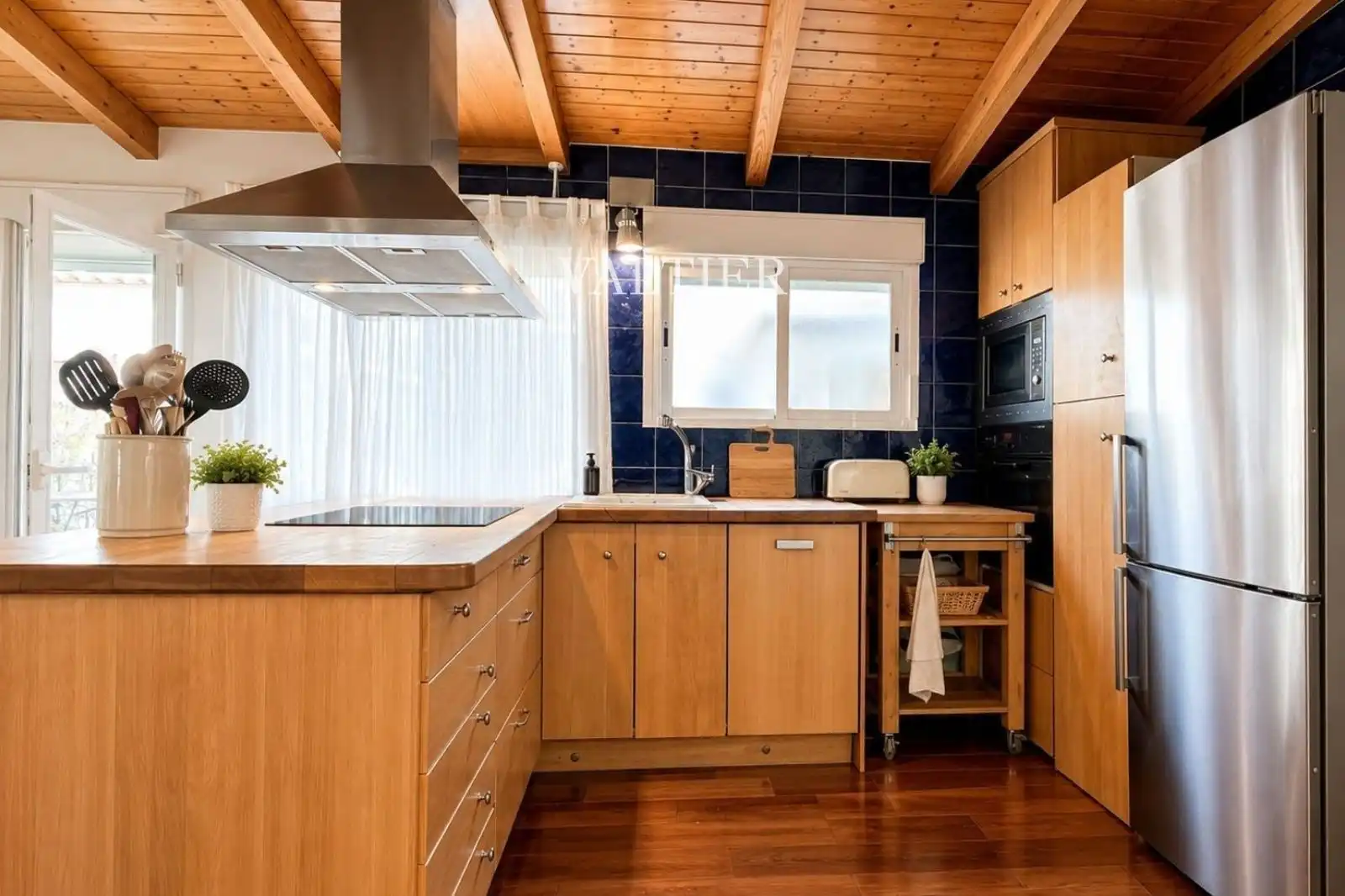Cocina de Ático de alquiler en Madrid con Aire acondicionado, Terraza y Amueblado