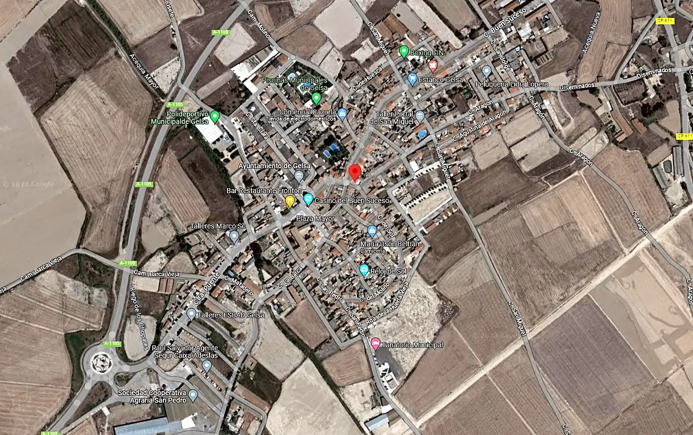 Vista exterior de Casa o xalet en venda en Gelsa amb Calefacció, Jardí privat i Terrassa