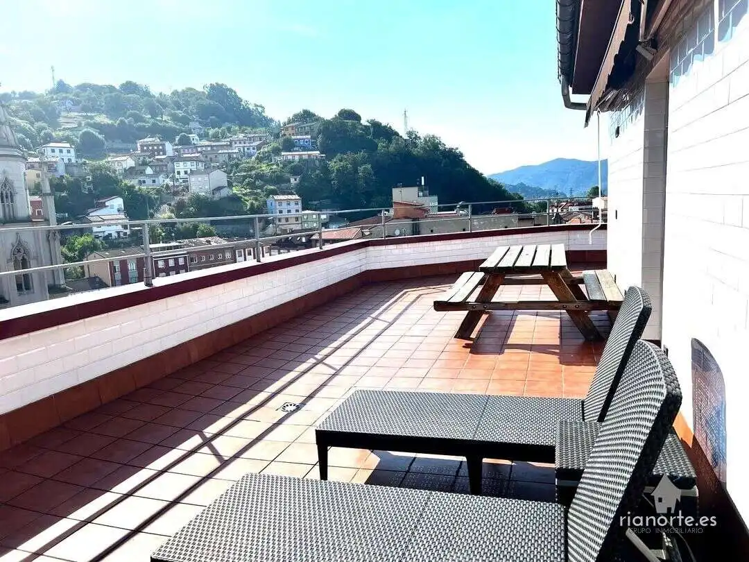 Terrasse von Dachboden zum Verkauf in Langreo mit Heizung, Terrasse und Abstellraum