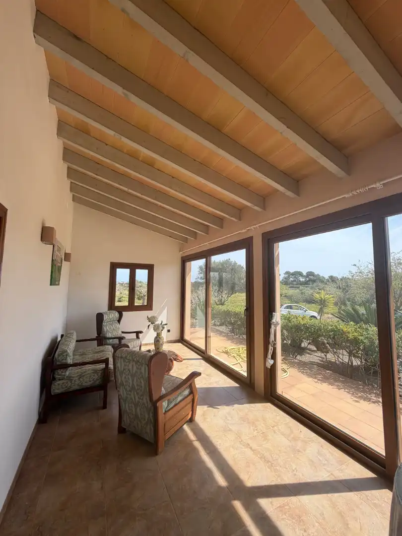 Terraza de Finca rústica de alquiler en Manacor con Aire acondicionado, Calefacción y Jardín privado
