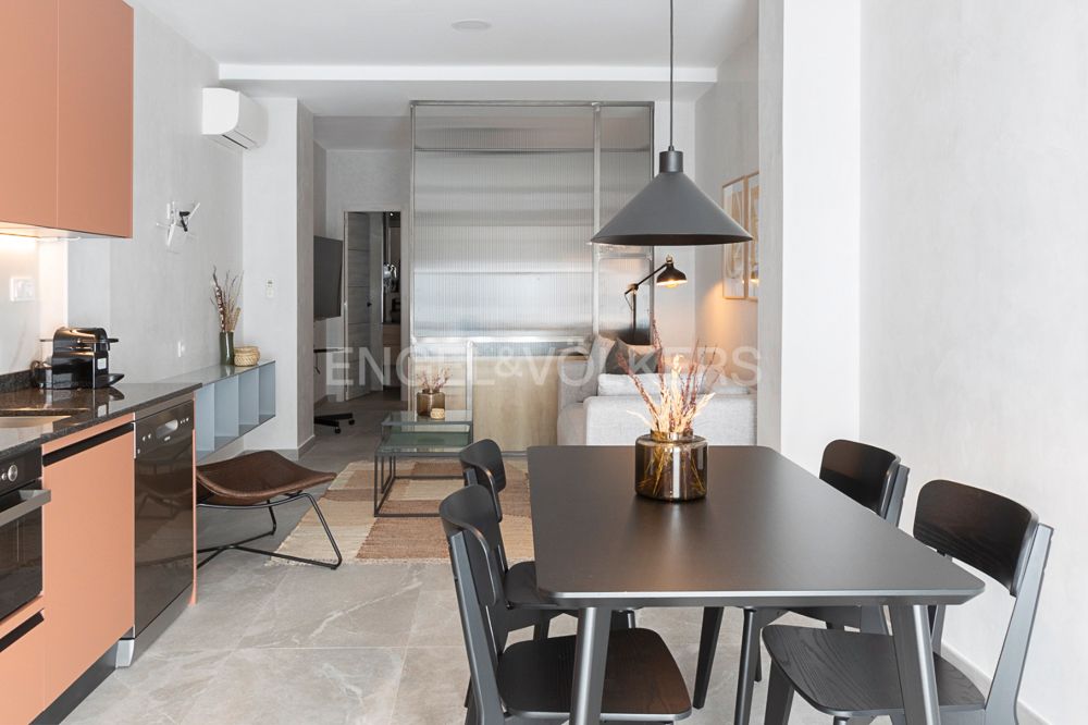 Dining room of Loft to rent in  Madrid Capital  with Air Conditioner, Heating and Furnished
