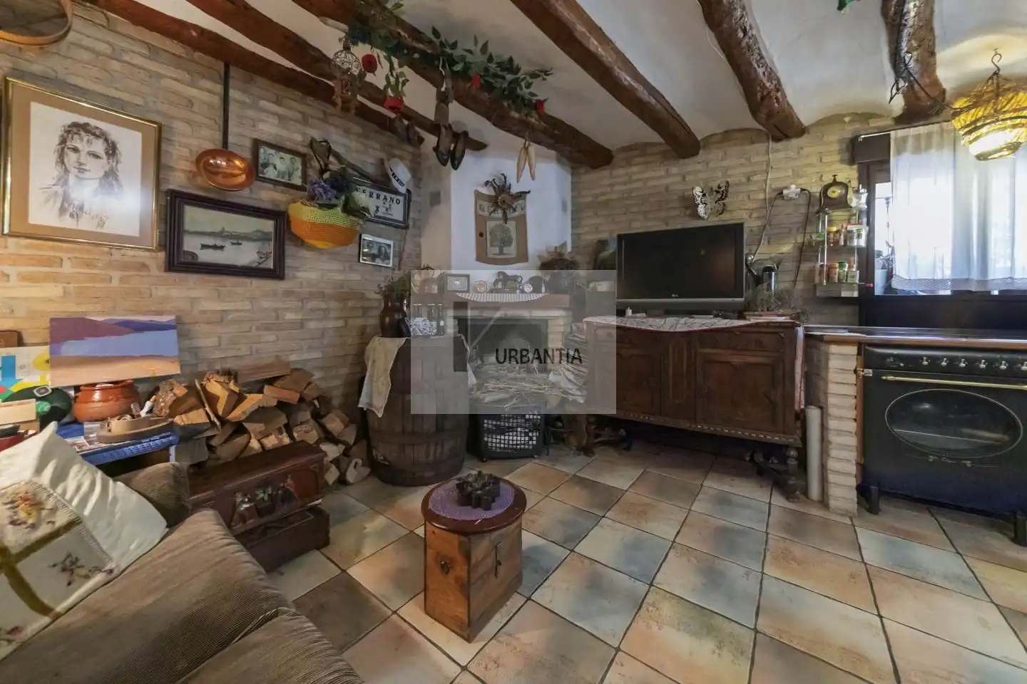 Sala de estar de Finca rústica en venta en Larraga con Calefacción