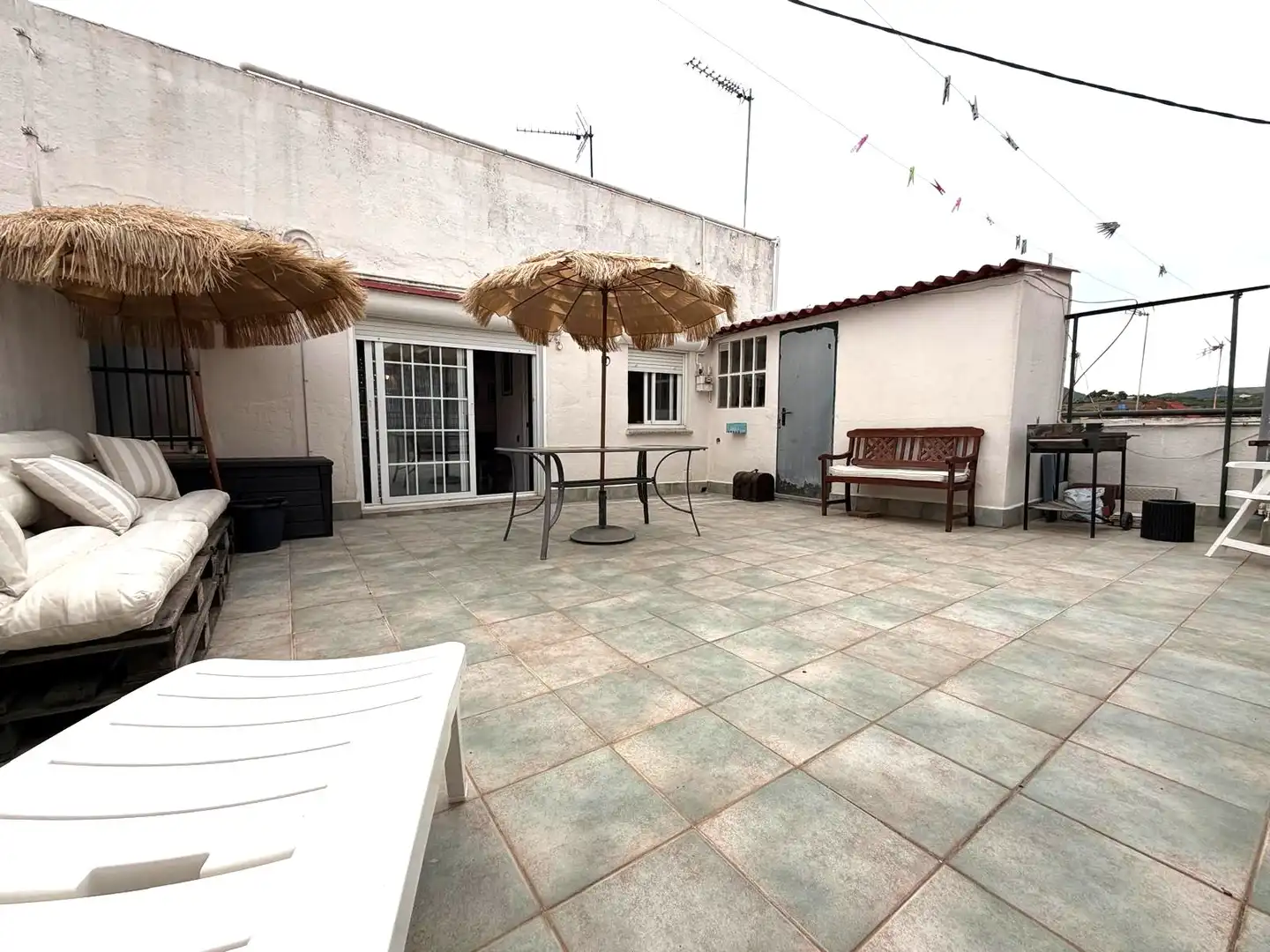 Terrasse von Wohnung zum Verkauf in Terrassa mit Parkett und Terrasse