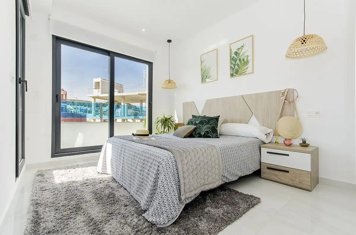 Habitación de Casa adosada de alquiler en Polop con Aire acondicionado, Calefacción y Terraza