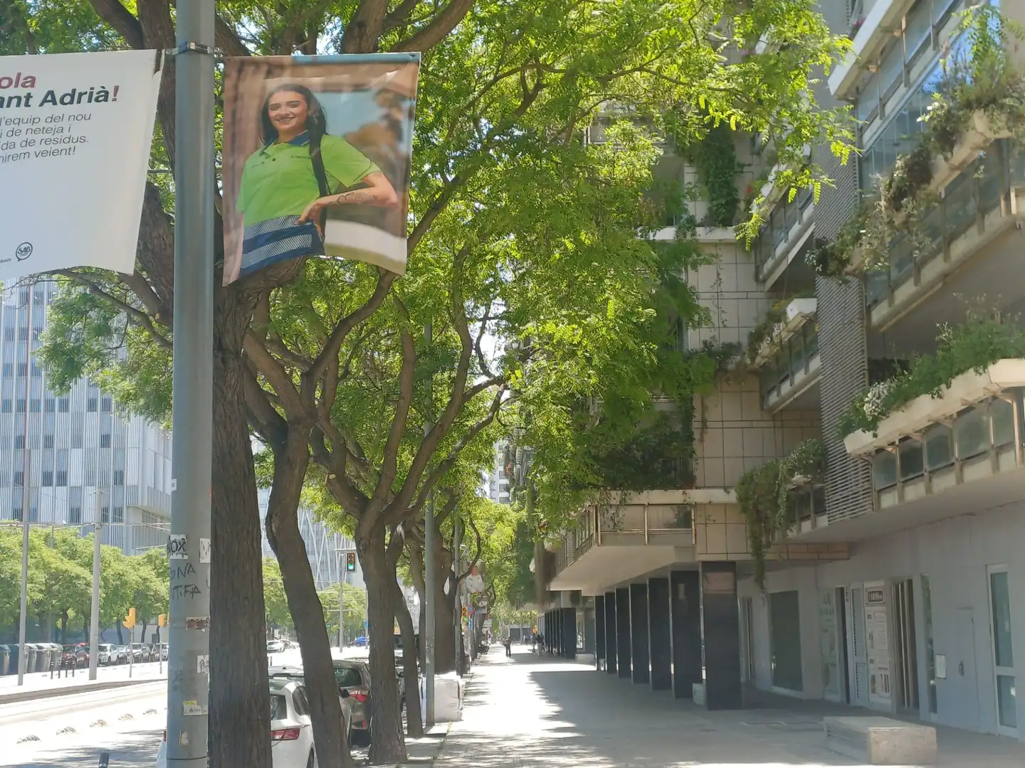 Vista exterior de Piso en venta en Sant Adrià de Besòs con Aire acondicionado, Calefacción y Jardín privado