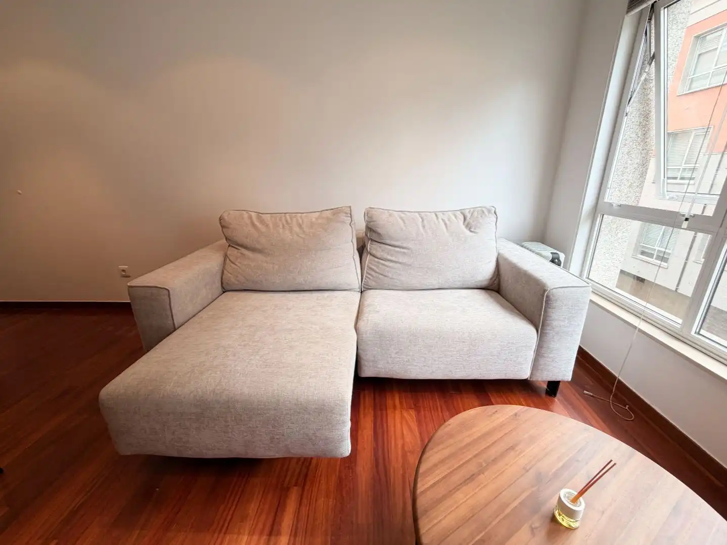 Sala de estar de Piso de alquiler en Oroso con Parquet, Amueblado y Horno