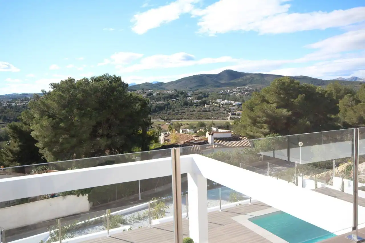 Vista exterior de Casa o xalet en venda en Jávea / Xàbia amb Aire condicionat, Jardí privat i Piscina
