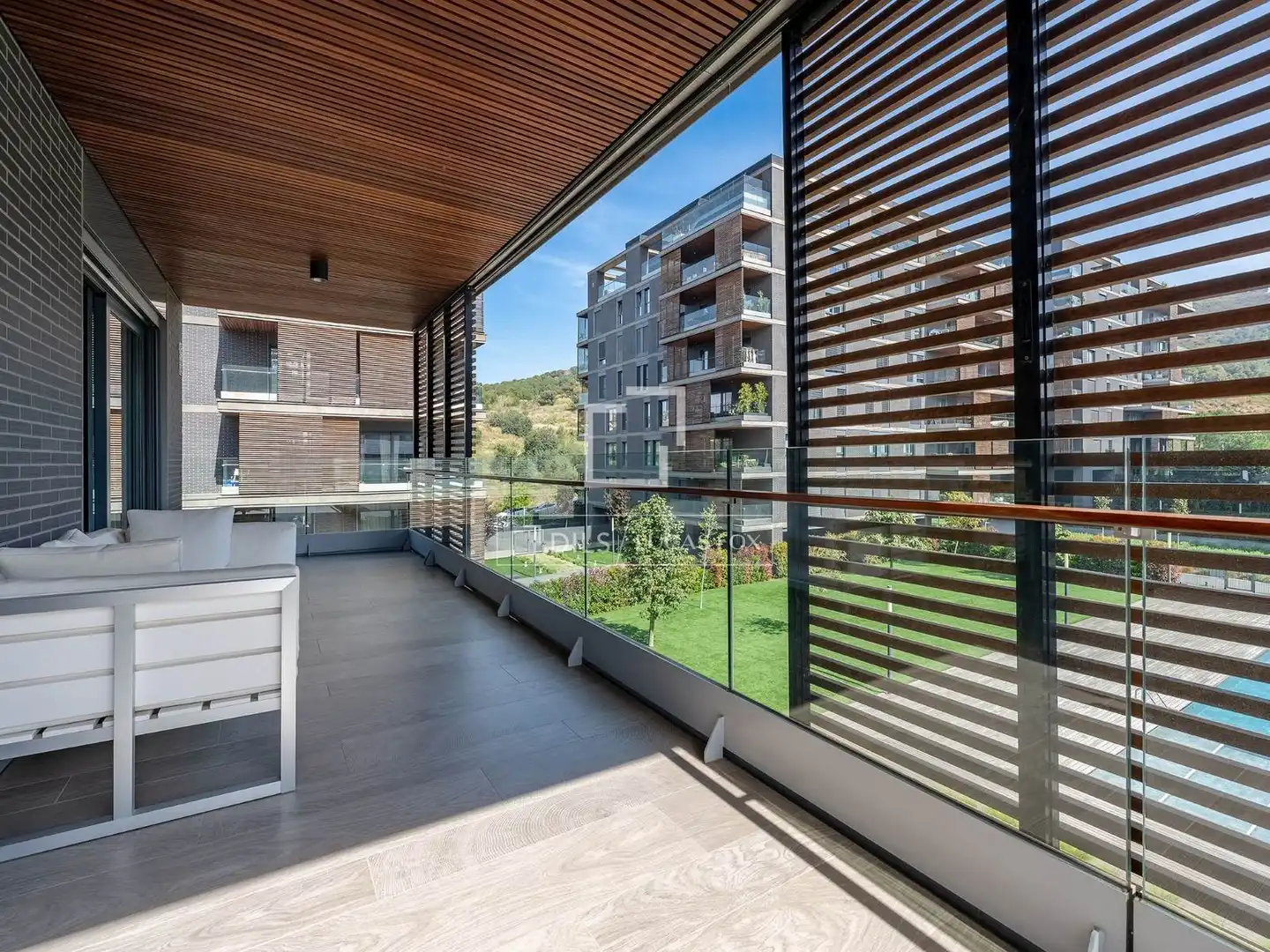Terrace of Flat for sale in Esplugues de Llobregat  with Air Conditioner, Heating and Private garden