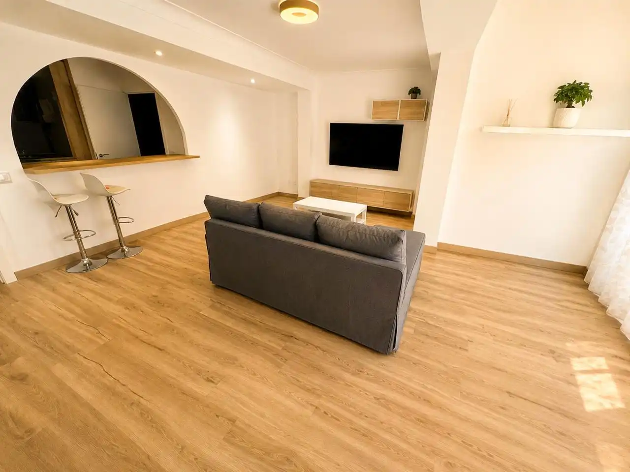 Sala d'estar de Pis en venda en  Palma de Mallorca amb Aire condicionat, Parquet i Forn