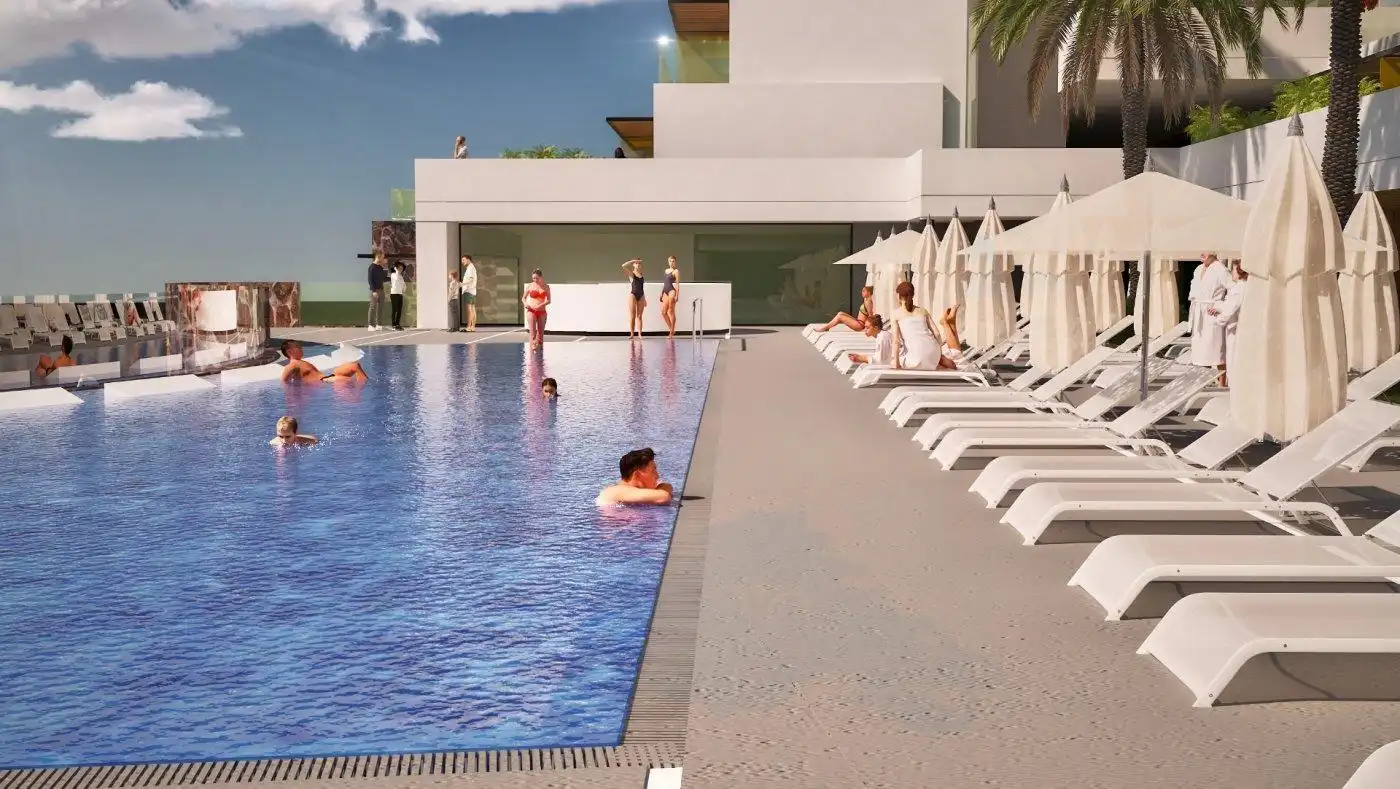 Piscina de Apartamento en venta en Mogán con Aire acondicionado, Jardín privado y Terraza
