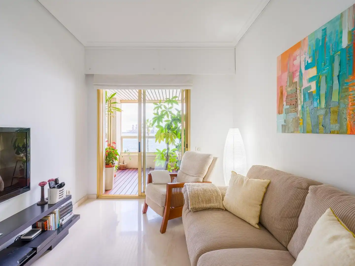 Sala d'estar de Pis en venda en Las Palmas de Gran Canaria amb Aire condicionat, Terrassa i Traster