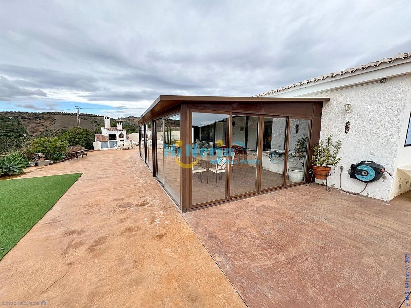 Terraza de Finca rústica en venta en Vélez-Málaga con Piscina y Amueblado