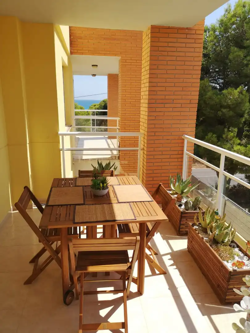 Terrassa de Apartament de lloguer en Peñíscola / Peníscola amb Aire condicionat, Calefacció i Terrassa