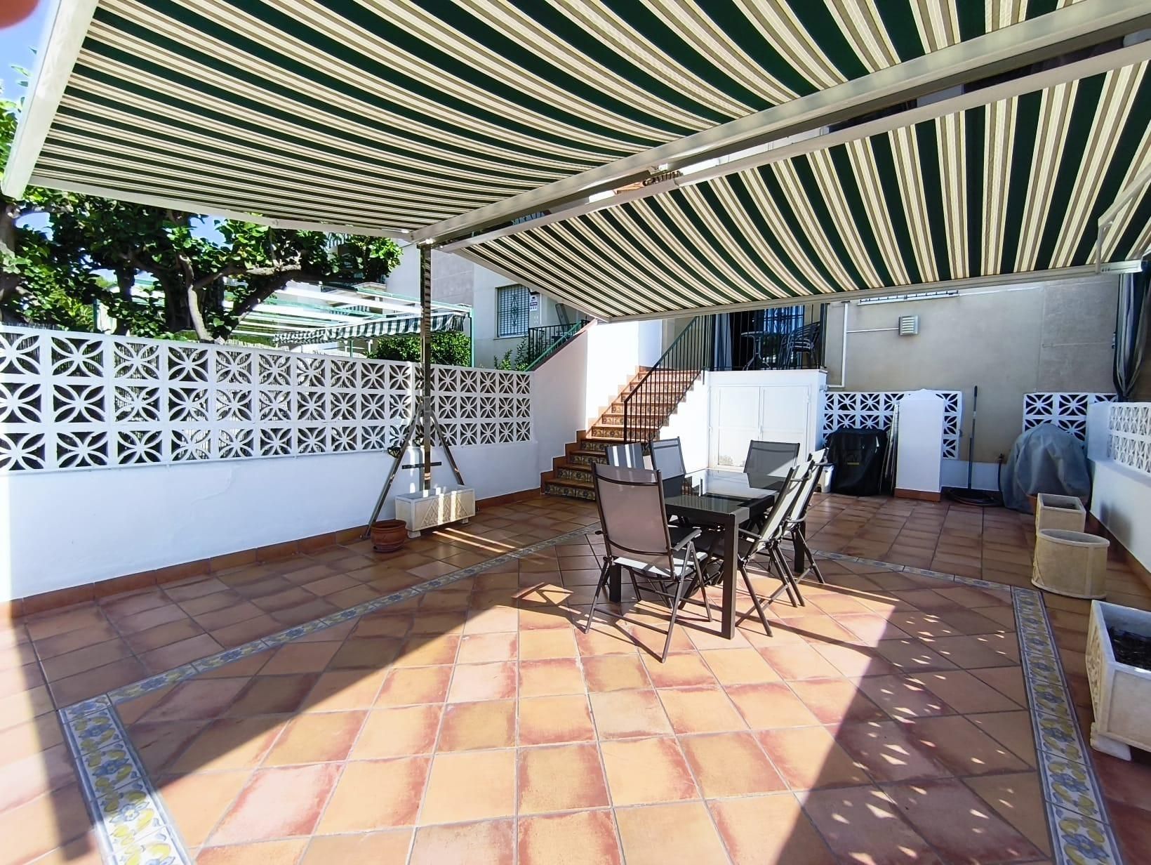 Terrassa de Planta baixa de lloguer en Rincón de la Victoria amb Aire condicionat, Terrassa i Piscina comunitària