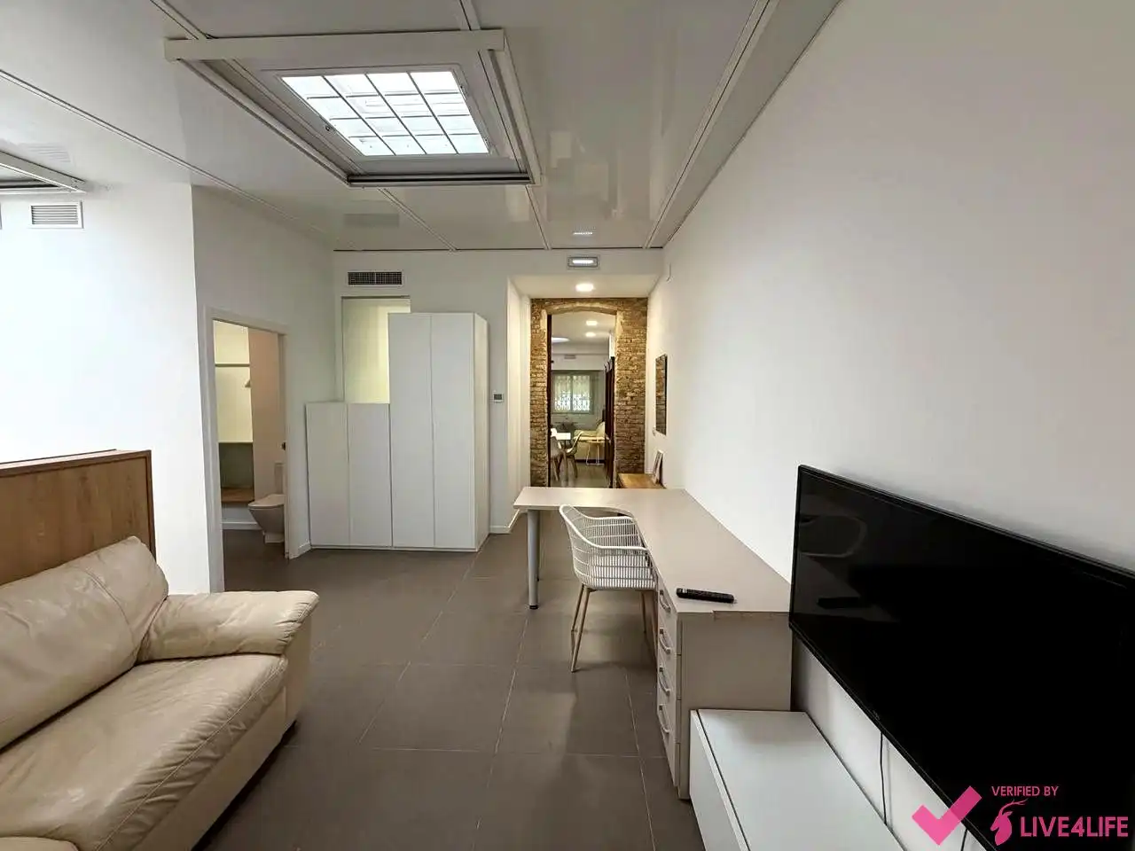 Sala de estar de Planta baja de alquiler en Valencia con Aire acondicionado, Terraza y Amueblado
