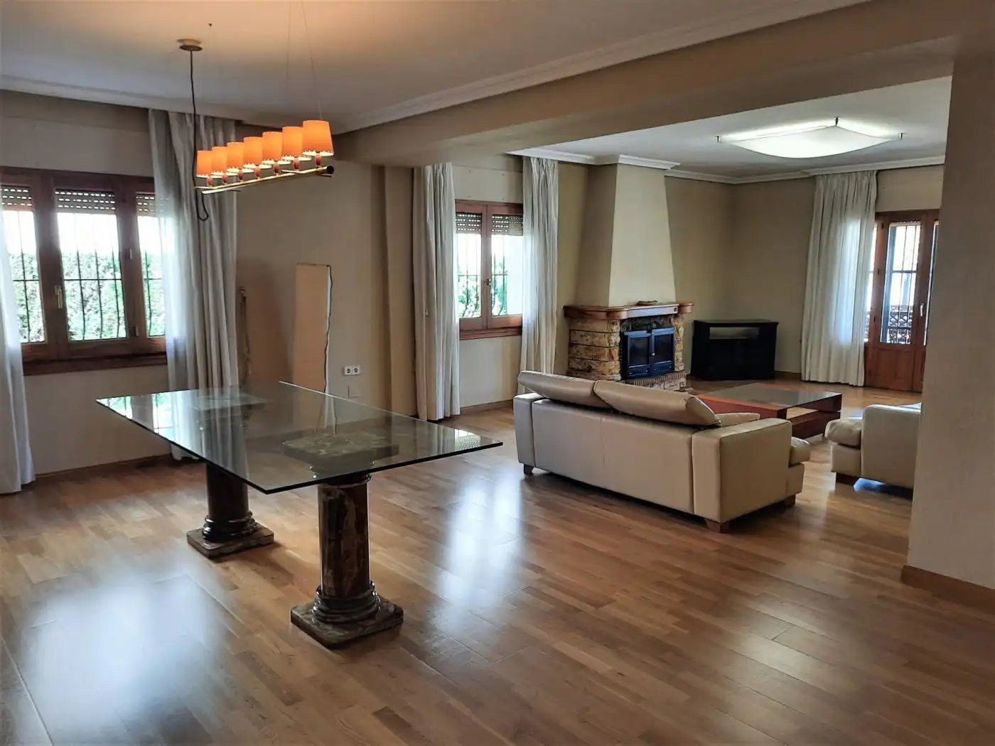 Sala de estar de Casa o chalet en venta en Murcia con Aire acondicionado, Jardín privado y Parquet