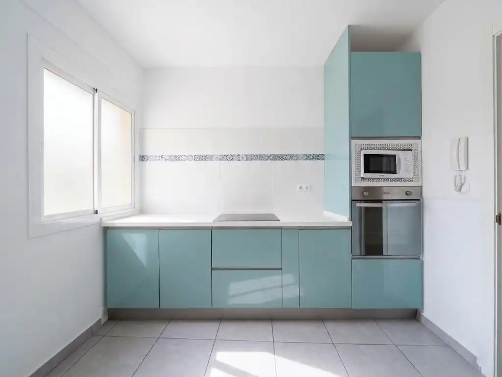 Kitchen of Flat for sale in Málaga  with Terrace, Furnished and Balcony