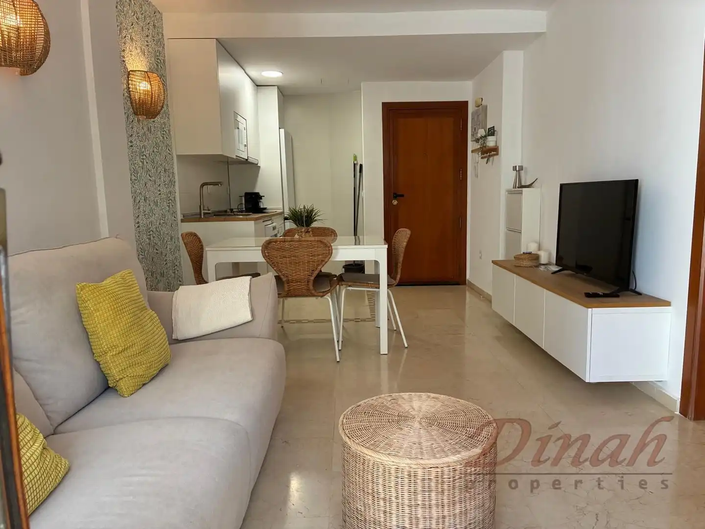 Sala de estar de Apartamento de alquiler en Altea con Aire acondicionado, Calefacción y Amueblado