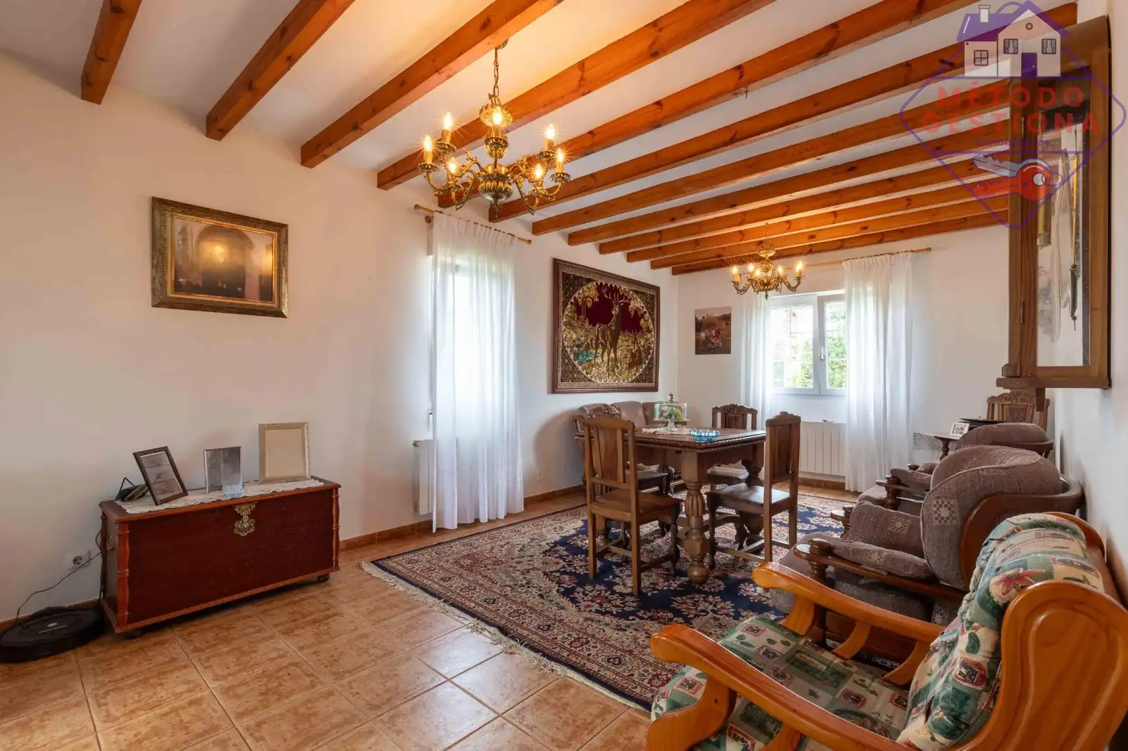 Comedor de Casa o chalet en venta en Santillana del Mar con Calefacción, Jardín privado y Terraza