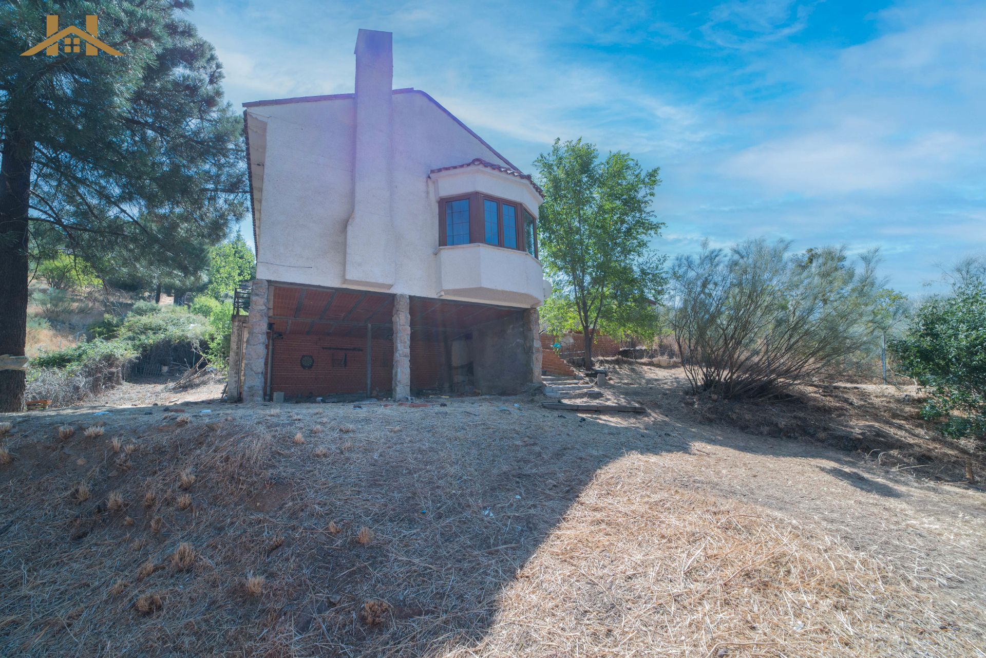 Exterior view of House or chalet for sale in Robledo de Chavela  with Heating and Private garden