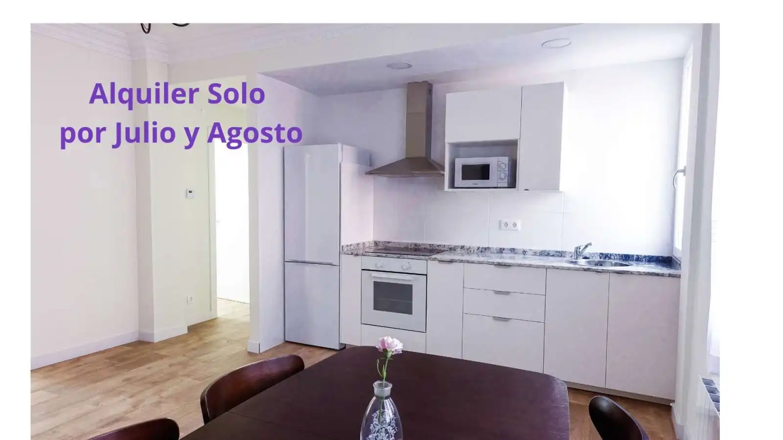 Cocina de Apartamento para compartir en Bilbao  con Aire acondicionado, Terraza y Amueblado