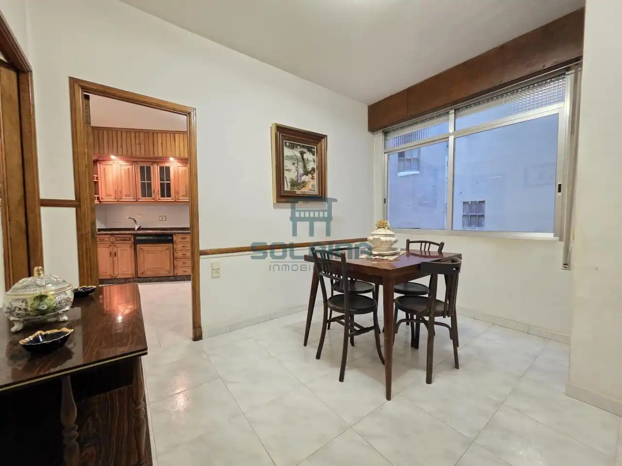 Dining room of Flat for sale in Ourense Capital   with Heating, Storage room and Furnished