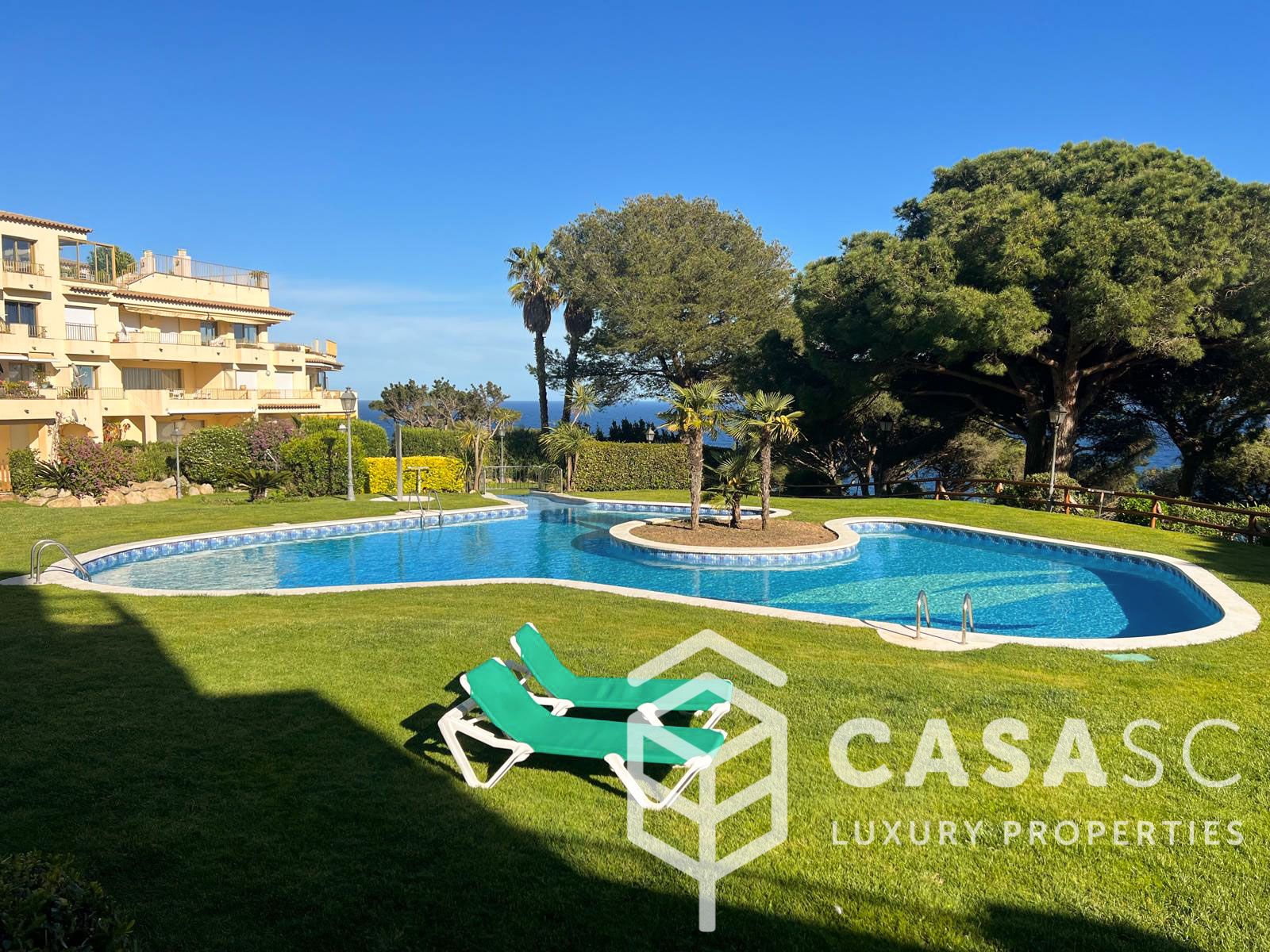 Garden of Apartment for sale in Sant Feliu de Guíxols  with Heating, Terrace and Furnished