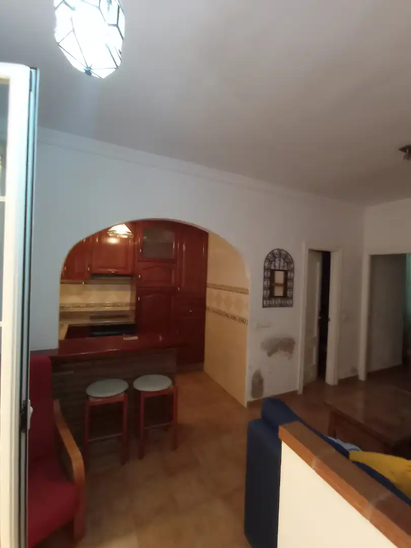 Cuina de Apartament de lloguer en Málaga amb Aire condicionat, Terrassa i Moblat