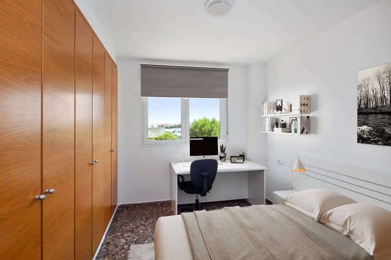 Bedroom of Flat for rent in Castellón de la Plana / Castelló de la Plana  with Air Conditioner, Storage room and Pets allowed