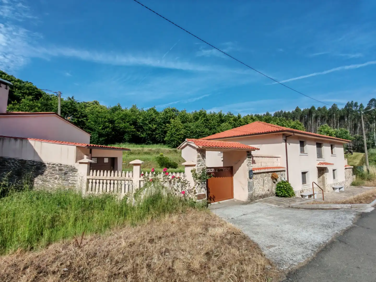 Vista exterior de Casa o chalet en venta en O Pino  con Calefacción, Jardín privado y Trastero