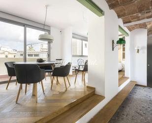 Dining room of Loft to rent in  Barcelona Capital  with Air Conditioner and Terrace