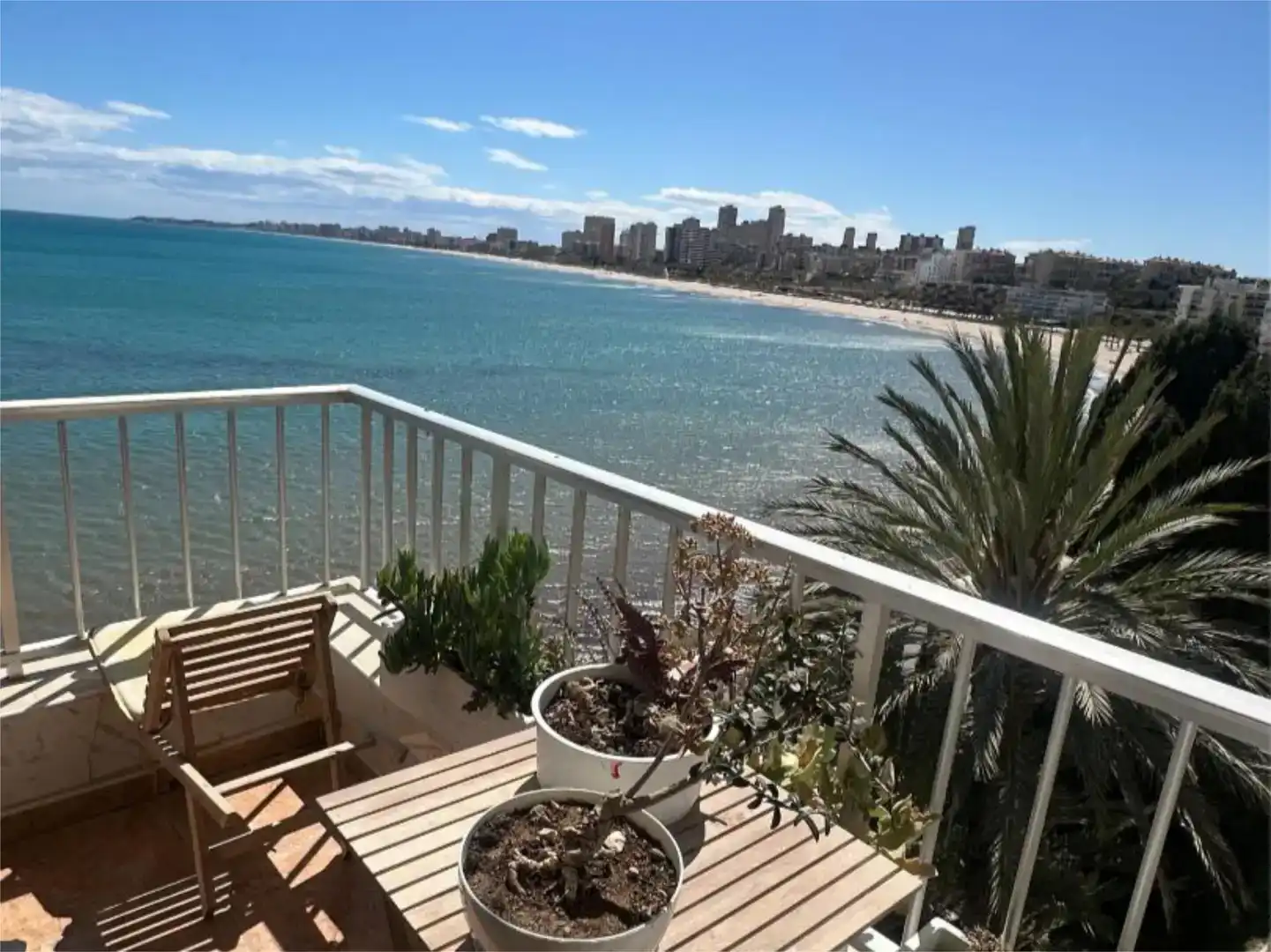 Balcony of Flat for rent in Playa Muchavista