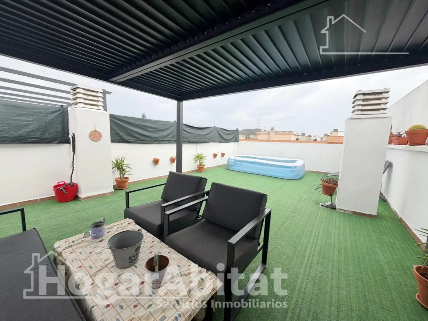 Außenansicht von Dachboden zum Verkauf in Vilamarxant mit Klimaanlage und Terrasse