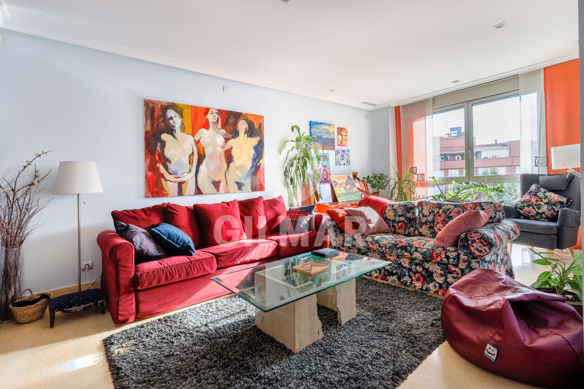 Living room of Flat for sale in  Madrid Capital  with Air Conditioner, Heating and Storage room
