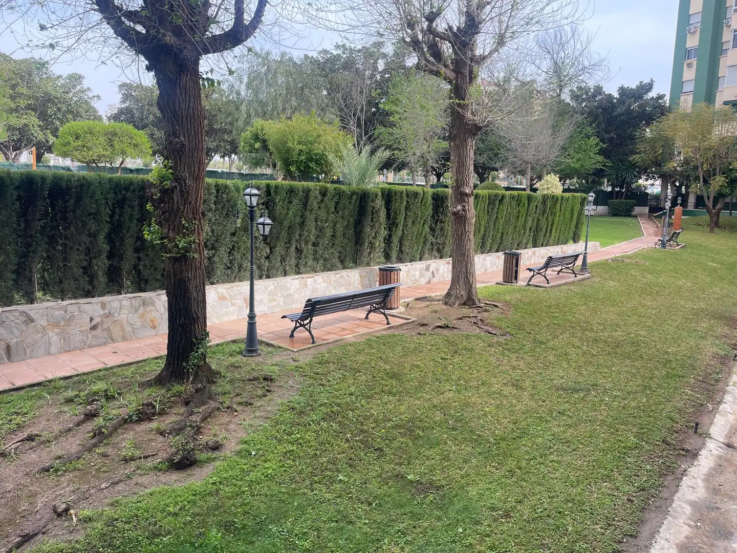 Garten von Wohnung zum Verkauf in Málaga mit Klimaanlage, Privatgarten und Balkon