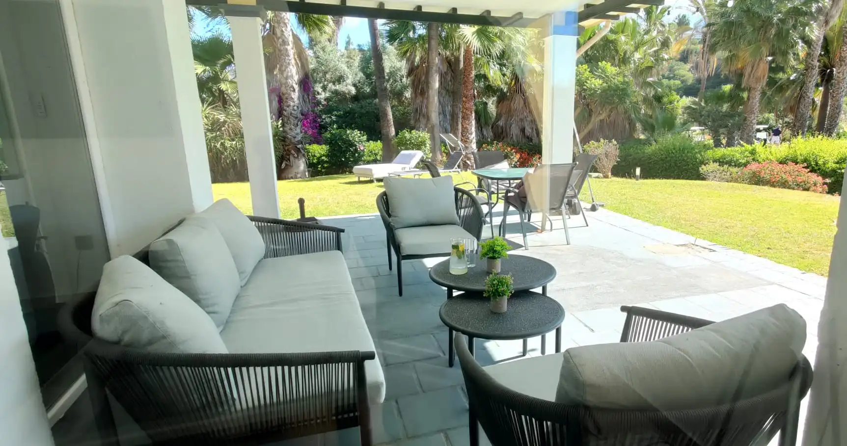 Terraza de Planta baja de alquiler en Benahavís con Aire acondicionado, Jardín privado y Terraza