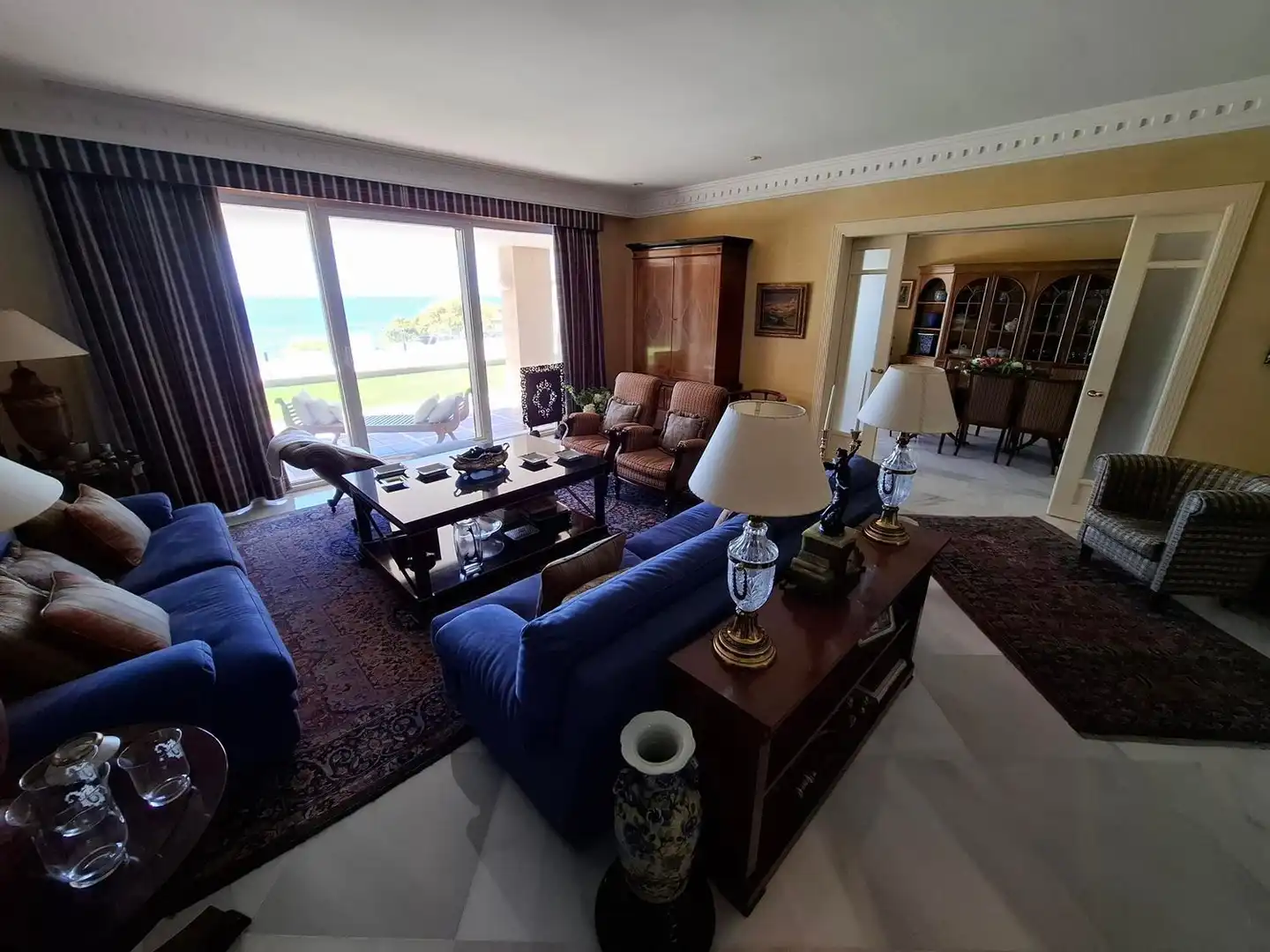 Sala de estar de Casa o chalet en venta en Alicante / Alacant con Calefacción, Jardín privado y Terraza