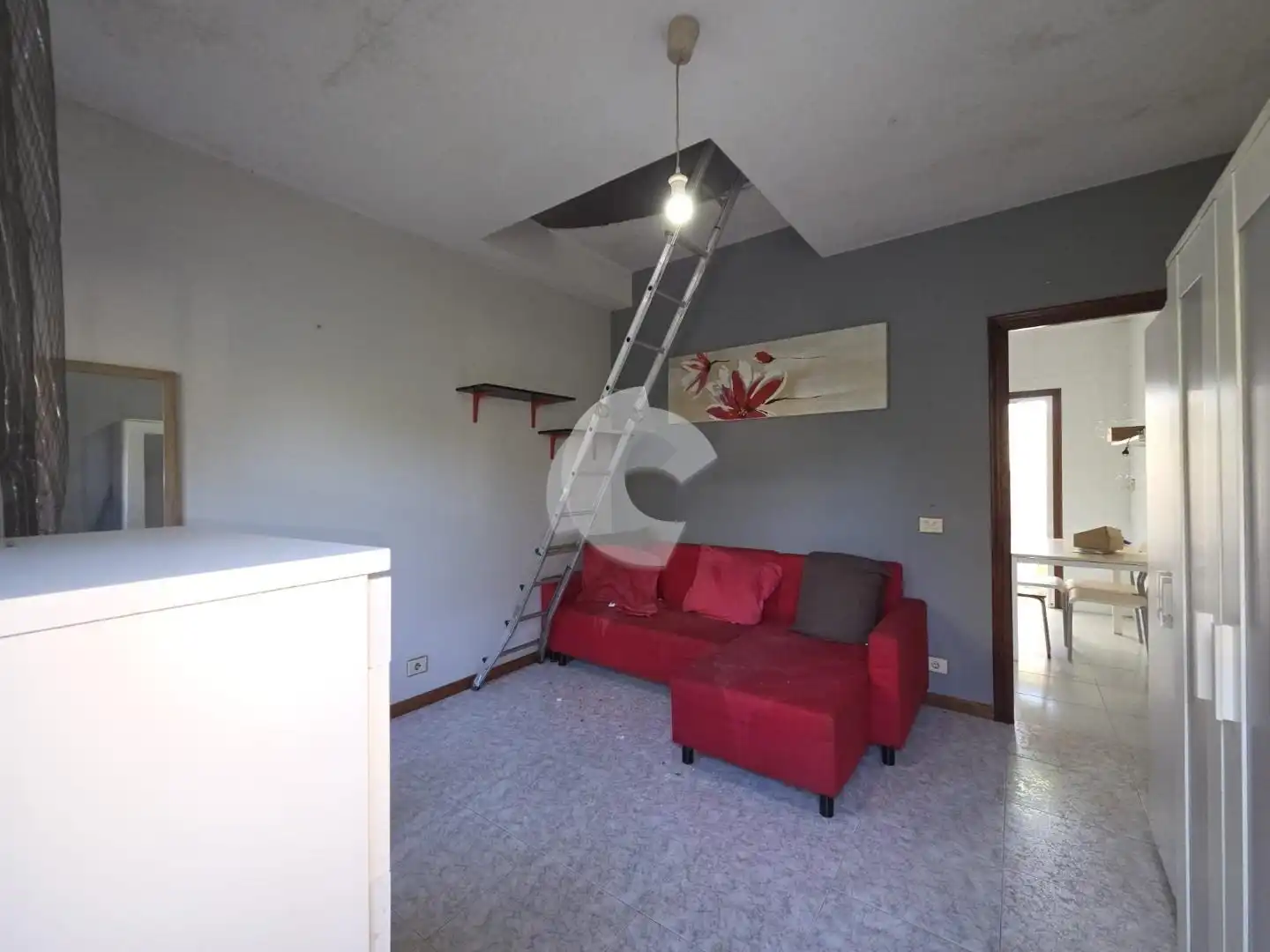 Sala de estar de Casa adosada en venta en Vigo 