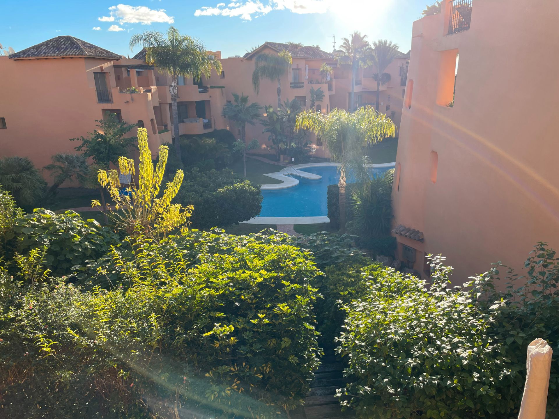 Jardí de Apartament en venda en Estepona amb Aire condicionat, Terrassa i Forn
