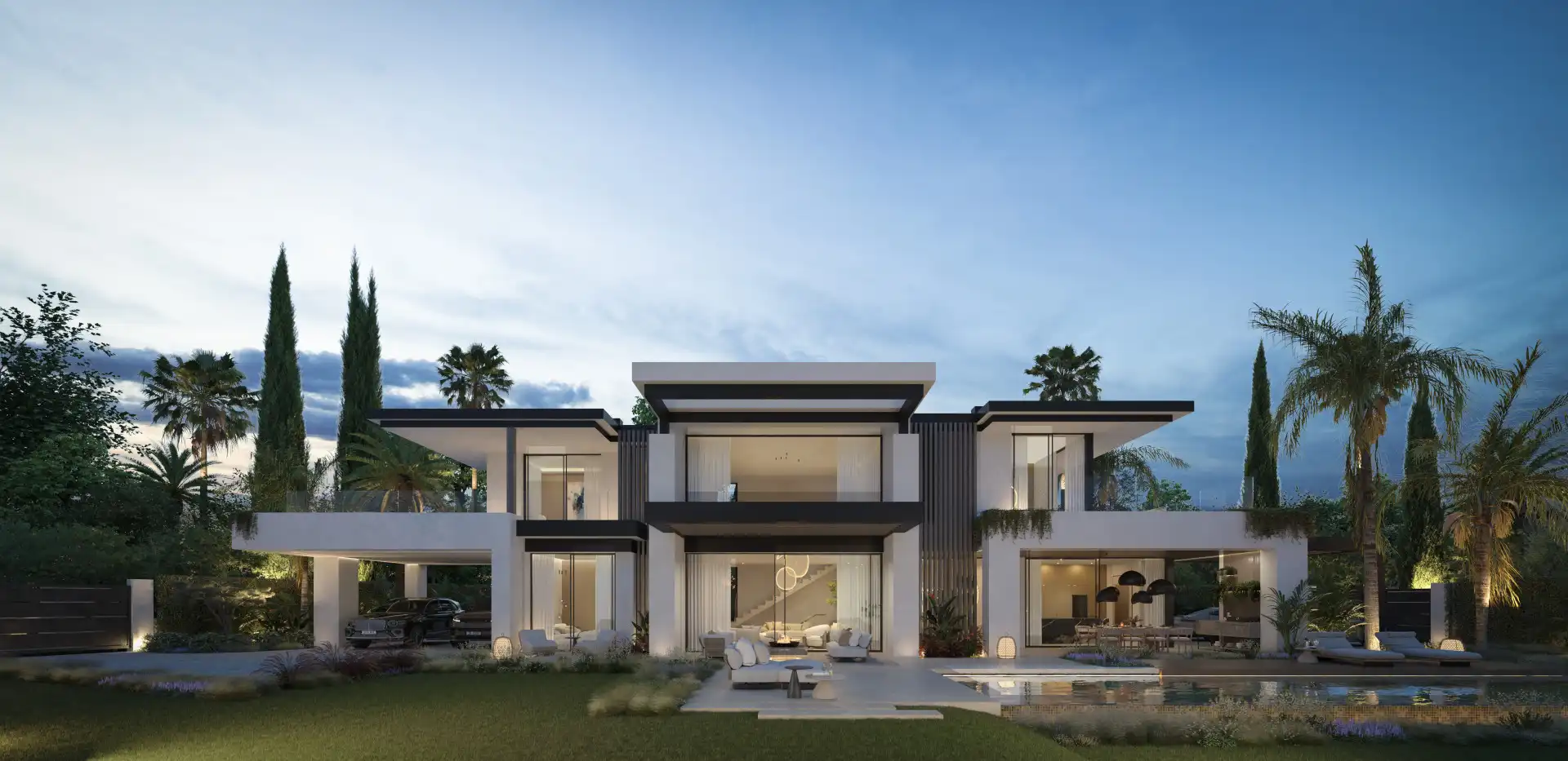 Exterior view of Houses for sale in Marbella  with Air Conditioner, Heating and Private garden