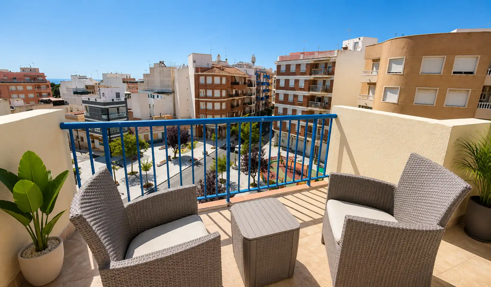 Terraza de Apartamento de alquiler en Guardamar del Segura con Aire acondicionado, Calefacción y Terraza