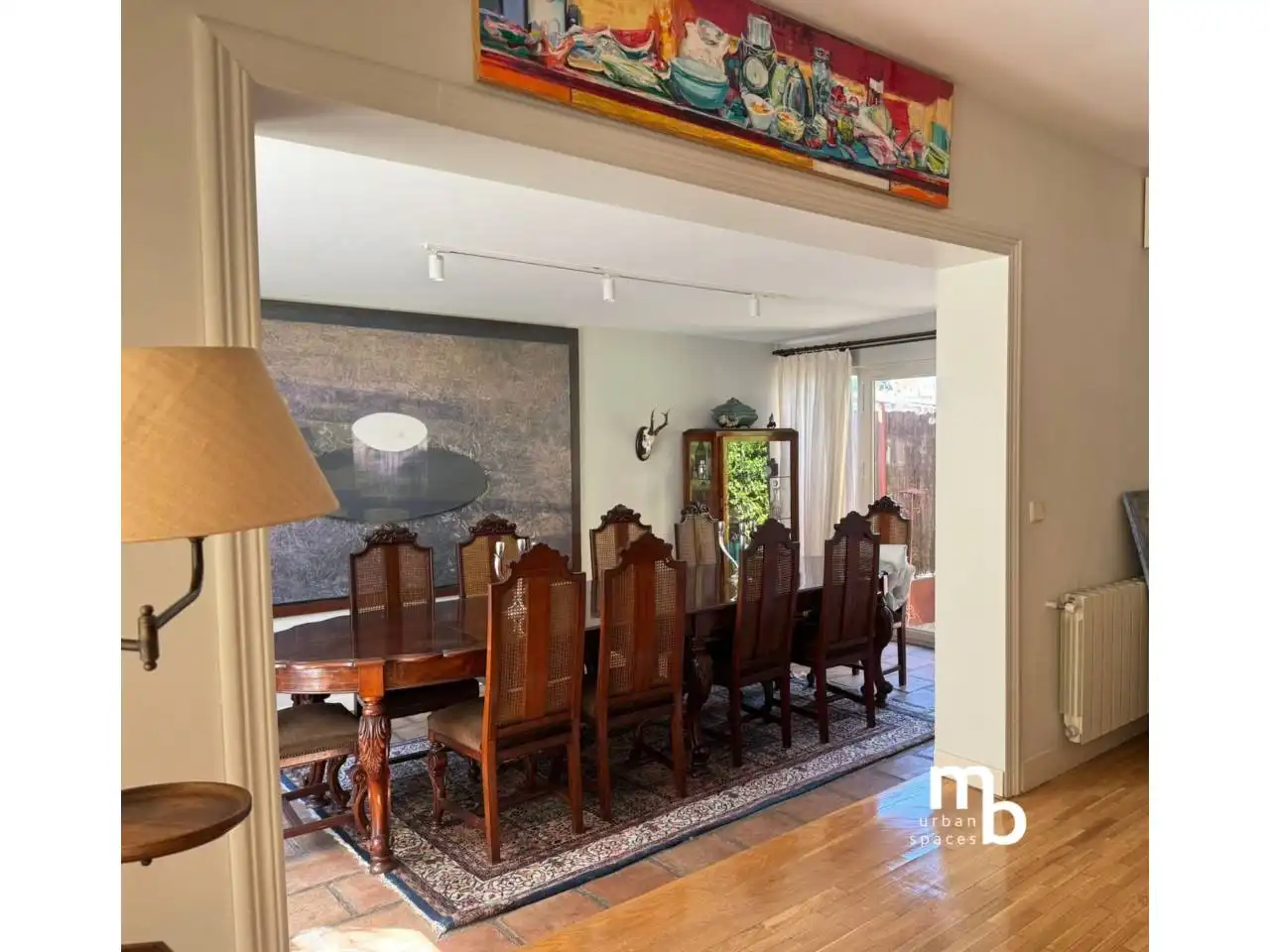 Comedor de Casa adosada en venta en Pozuelo de Alarcón con Aire acondicionado, Calefacción y Jardín privado