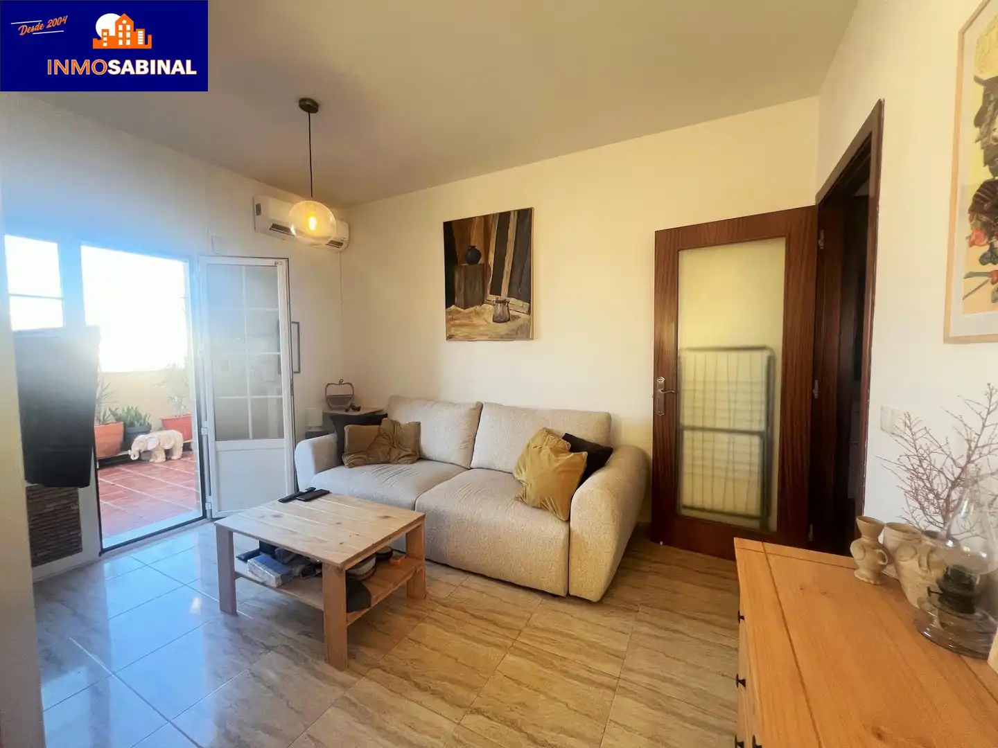 Living room of Attic for sale in Roquetas de Mar ciudad