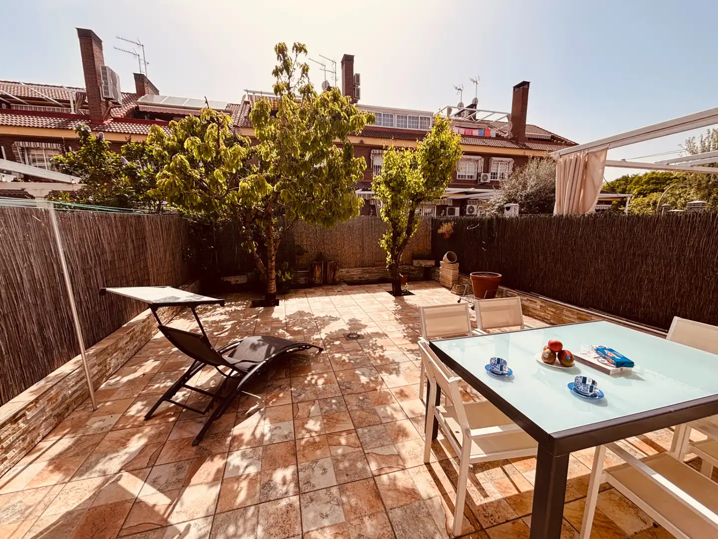 Terraza de Casa adosada en venta en Getafe con Aire acondicionado, Calefacción y Jardín privado