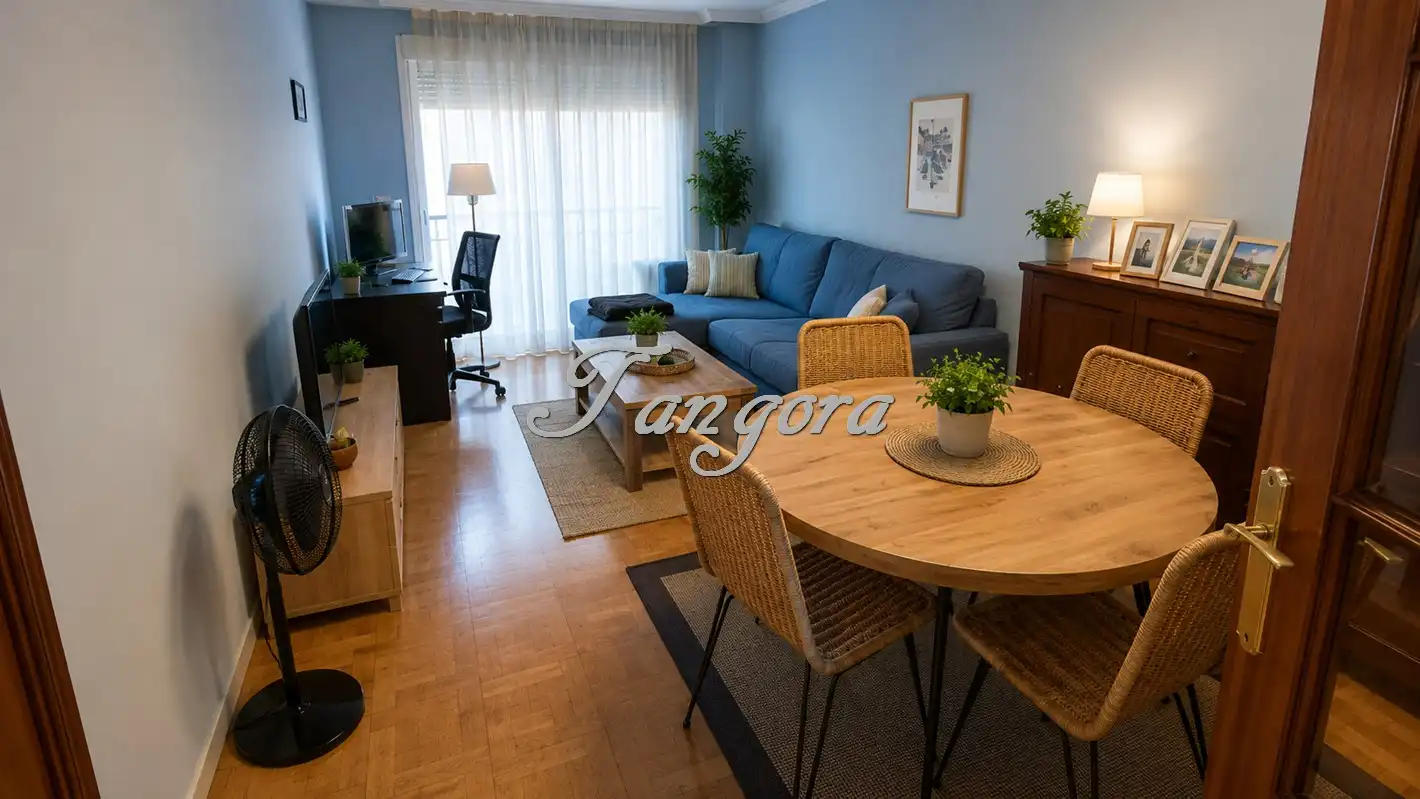 Sala de estar de Piso en venta en Getxo  con Calefacción, Parquet y Terraza