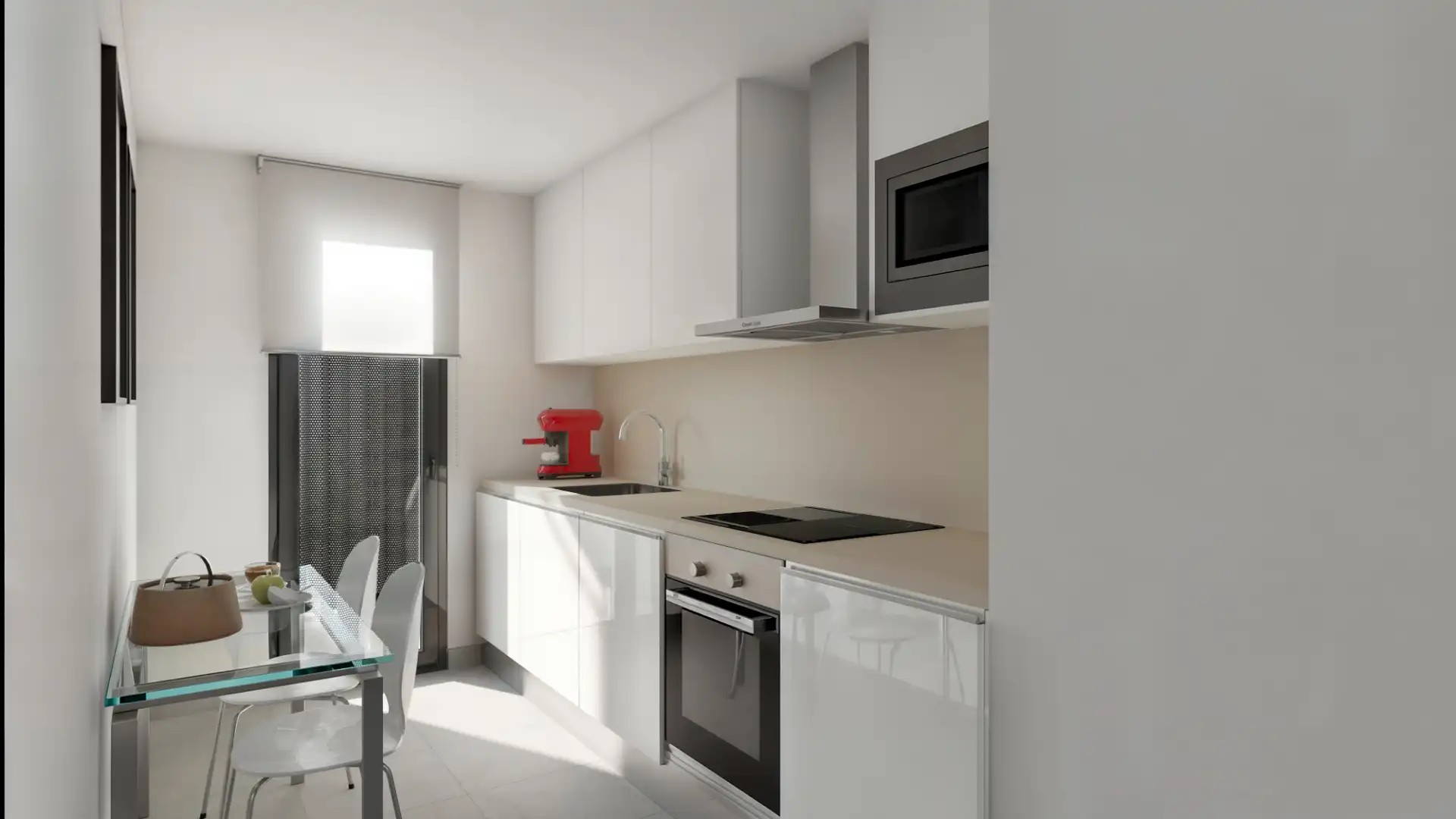 Cocina de Piso en venta en Sevilla con Terraza, Trastero y Piscina comunitaria