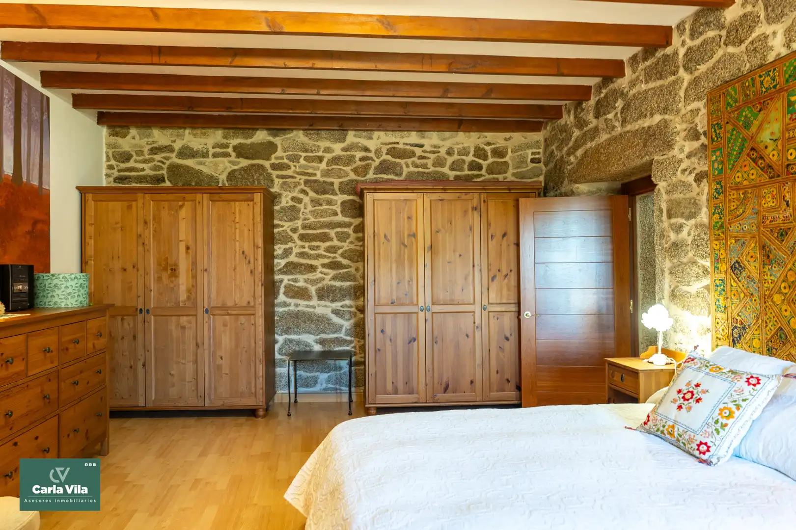 Bedroom of Country homes for sale in Guitiriz  with Heating, Private garden and Parquet flooring