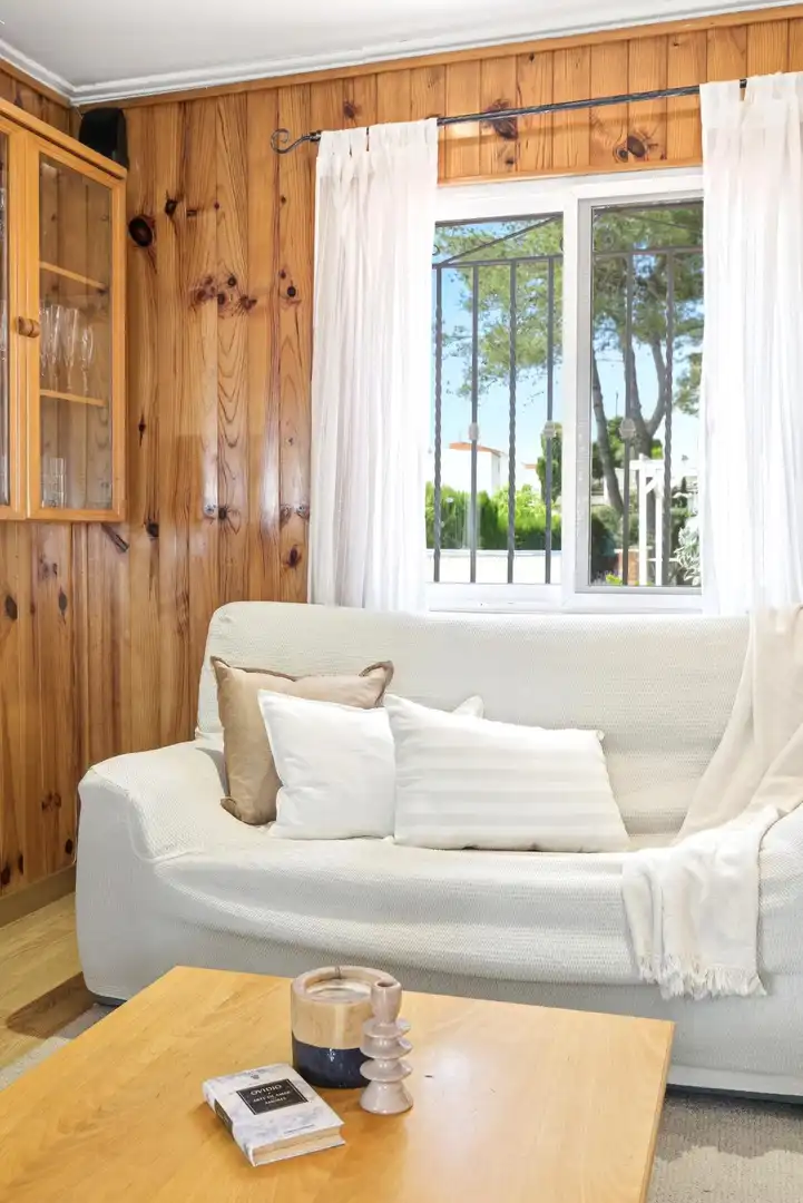 Sala d'estar de Casa o xalet en venda en Mogente / Moixent amb Jardí privat, Terrassa i Traster