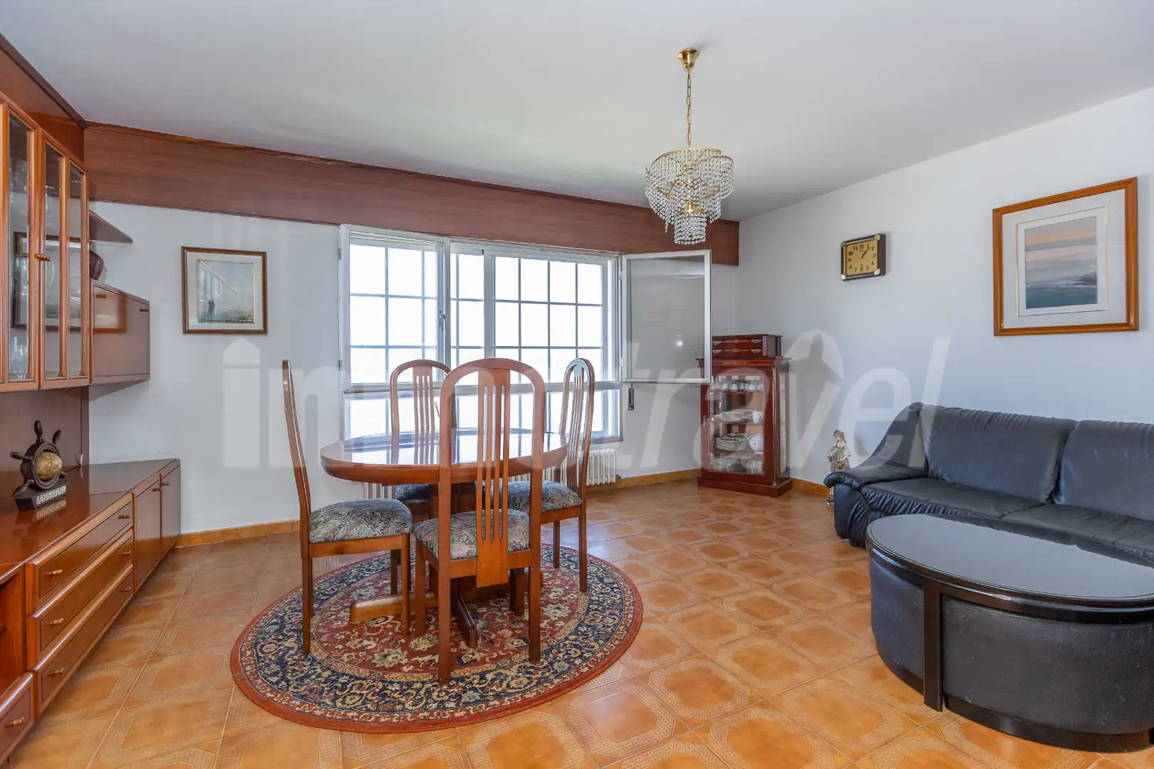 Sala de estar de Casa o chalet en venta en Sanxenxo con Calefacción, Jardín privado y Terraza